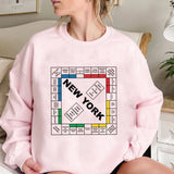 New York Monopoly Sweatshirt and Just Like That Hoodied New York Shit Carrie New York Monopoly Tee City Top Unisex Sweatshirts