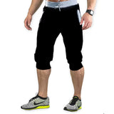 New Summer Shorts Men's Fashion Causal Shorts Cropped Trousers Beach Shorts Man Breathable Cotton Gym Short Sweatpants