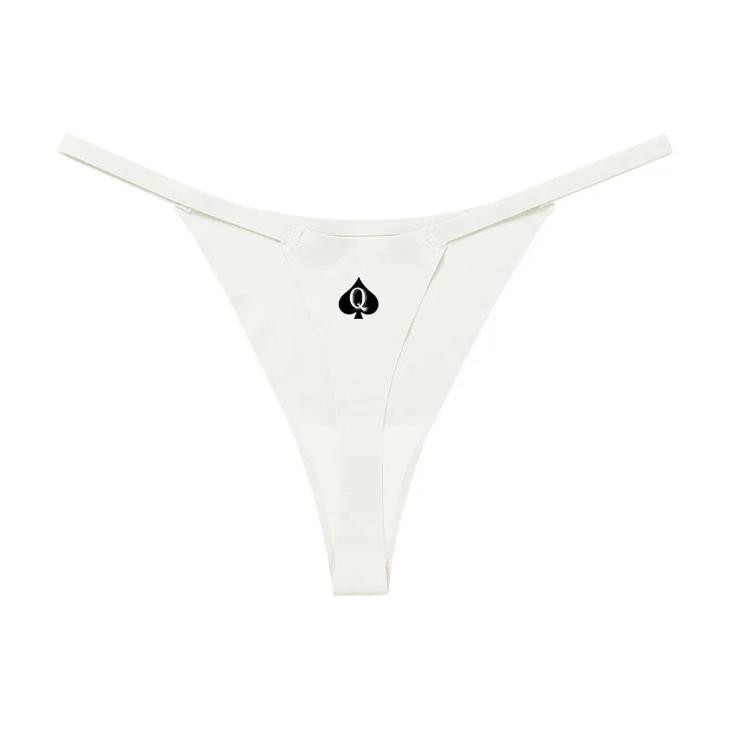 Queen of Spades Women's Sexy Underwear Thongs Women Lovely Seamless Underpant Women's Intimates G String