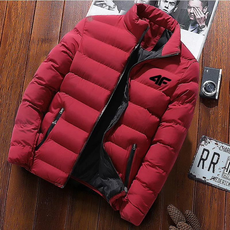 Autumn and winter men's casual jacket, street fashion versatile monochrome jacket luxury high-end jacket new style