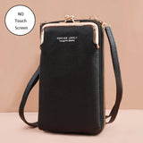 Buylor Women's Handbag Touch Screen Cell Phone Purse Shoulder Bag Female Cheap Small Wallet Soft Leather Crossbody сумка женская