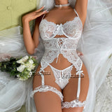 Lace Sexy Lingerie Set Transparent Porno Lace Erotic Underwear Sexy Bra Set And Garter Set Lingerie Sexy Hot Erotic Sleepwear