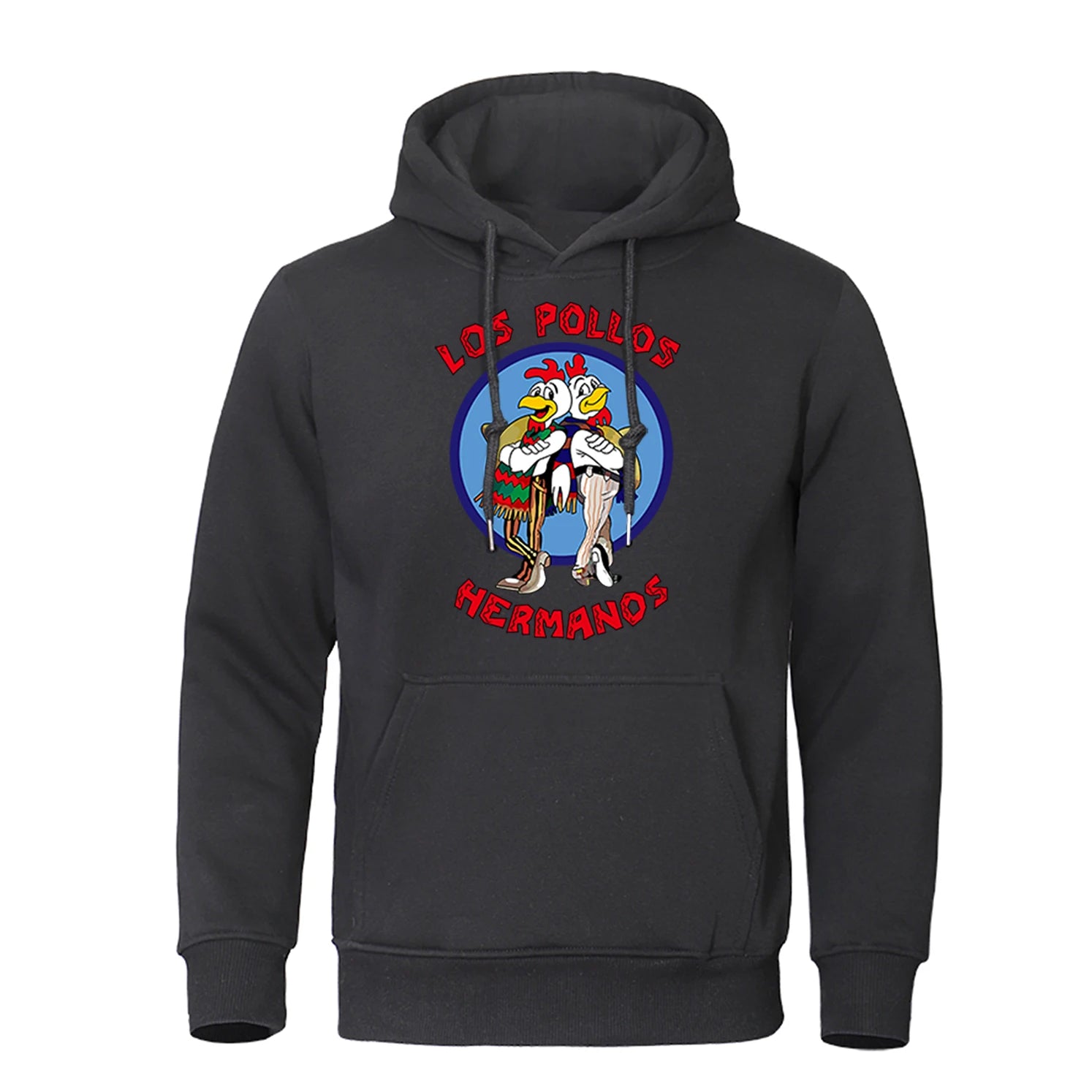 LOS POLLOS Hermanos Men's Hoodies Loose Pullover Letter Print Male Sweatshirts Chicken Brothers Pullovers Warm Breathable Hoody