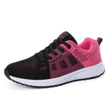 Breathable Women Running Shoes Lightweight Anti-slip Female Sports Shoes Outdoor Soft Women's Sneakers Lace Up Fashion Tennis