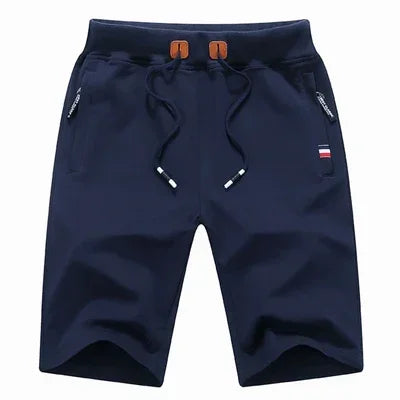 New Men's Shorts Summer Breeches Cotton Casual Sweat Bermudas Men Black Homme Classic Brand Clothing Beach Shorts Male