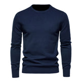 New Winter Thickness Pullover Men O-neck Solid Color Long Sleeve Warm Slim Sweaters Men Men's Sweater Pull Male Clothing