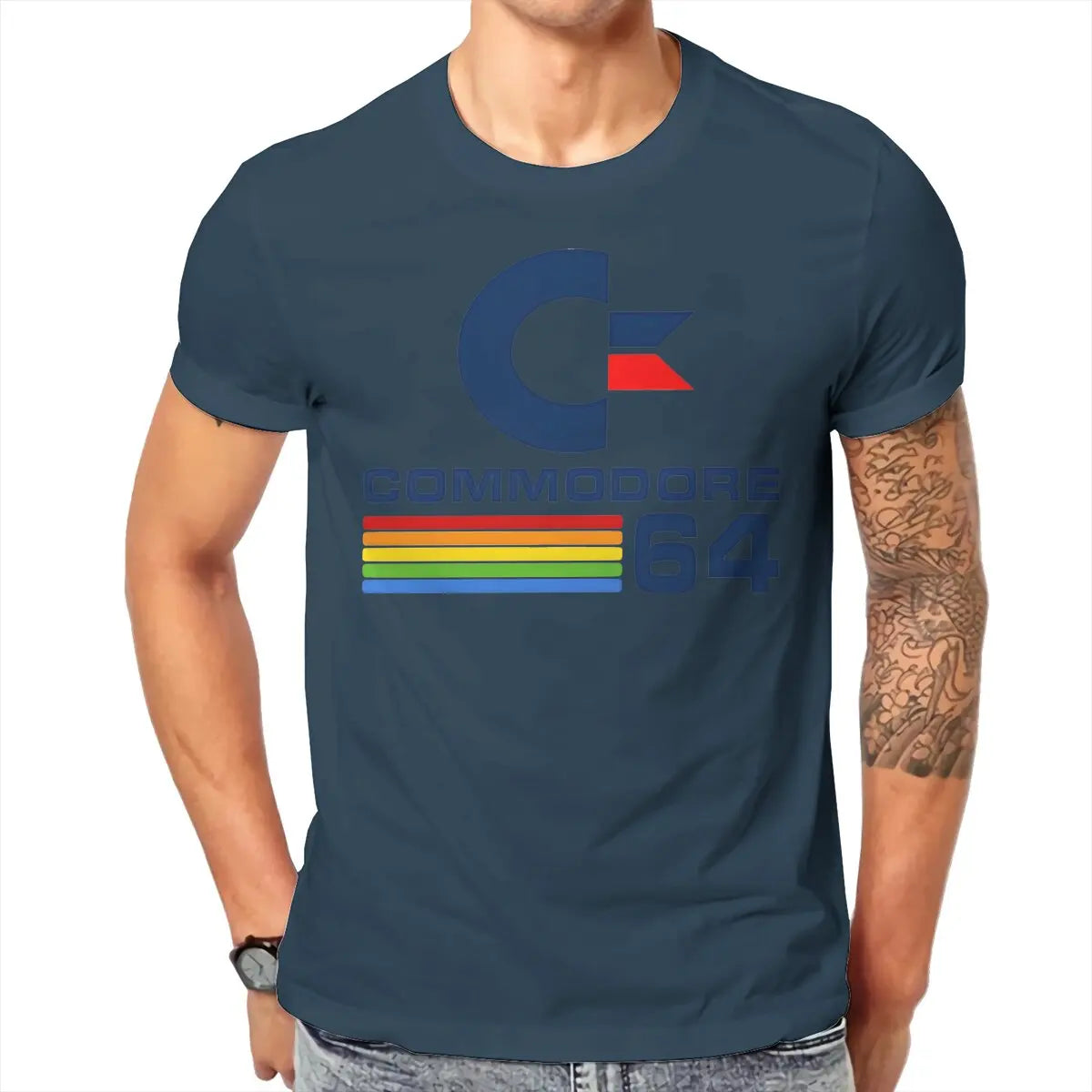 Commodore 64 T Shirt Men Tees Summer Clothing Cotton O-Neck TShirt