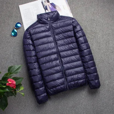 New Autumn And Winter Down Jacket Men's Fashion Hooded Super Light Warm Slim Coat Down Jacket Men's Coat