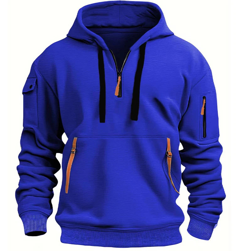 Dropped Shoulder Hooded Sweatshirt Men's Women's Plus Size Loose Pullover Fashion Sweatshirt