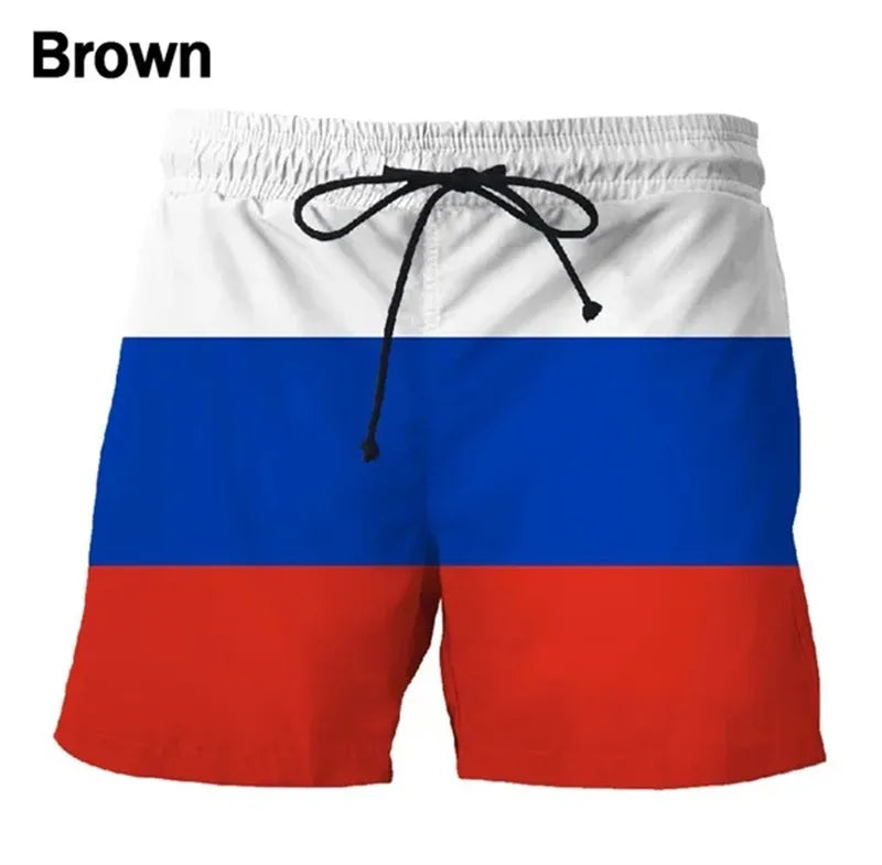 Germany USA UK Flag Beach Shorts Men 3D Printing Board Shorts Swimsuit homme 2023 Summer Hawaii Swim Trunks Cool Kids Ice Shorts