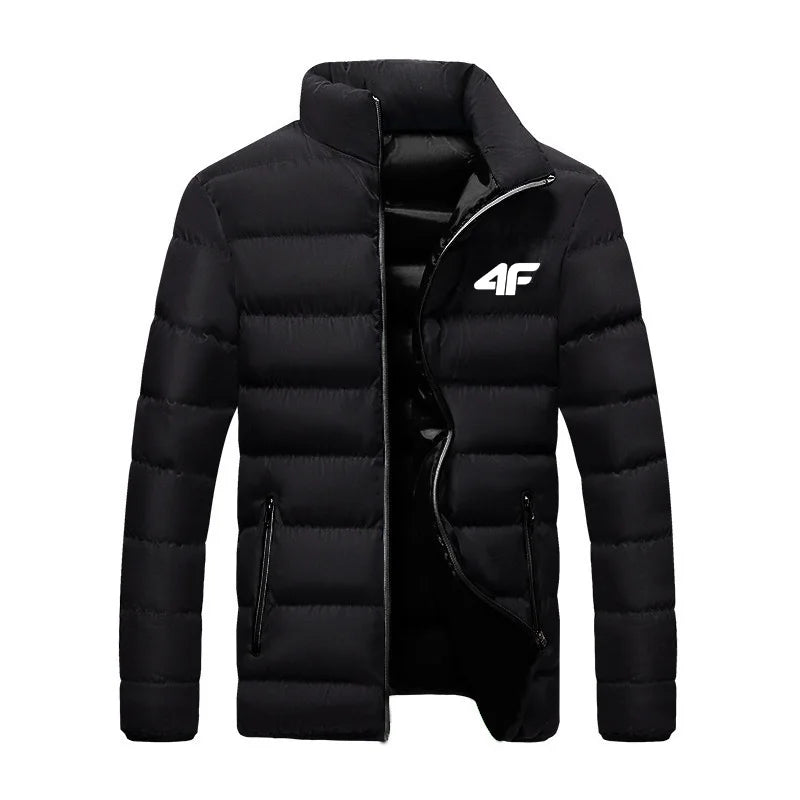 Autumn and winter men's casual jacket, street fashion versatile monochrome jacket luxury high-end jacket new style