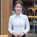 Women's Shirts Blouses Women White Shirt Long Sleeve Blouse Female Tops OL Basic Shirt Blouses Fashion Elegant Woman Clothing