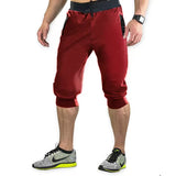 New Summer Shorts Men's Fashion Causal Shorts Cropped Trousers Beach Shorts Man Breathable Cotton Gym Short Sweatpants