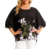 Blouse Plus Size New Batwing Casual Summer Blouse Women Boho Chiffon Shirt Top Shirt Women