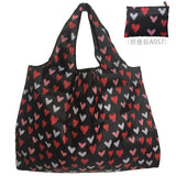 Big Size Thick Nylon Large Tote ECO Reusable Polyester Portable Shoulder Women's Handbags Folding Pouch Shopping Bag Foldable