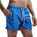 Men's Swim Shorts Swim Trunks Quick Dry Board Shorts Bathing Suit Breathable Drawstring With Pockets for Surfing Beach Summer