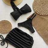 Sexy 3pieces Micro Bikini Women Swimsuit Female Swimwear Thong Bikinis Set Brazilian Beach Wear Bathing Suit Biquini