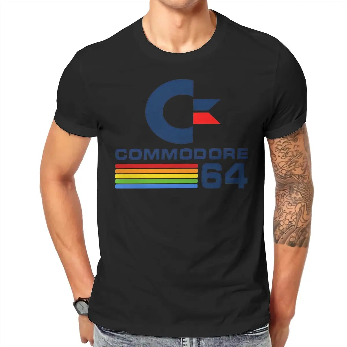 Commodore 64 T Shirt Men Tees Summer Clothing Cotton O-Neck TShirt