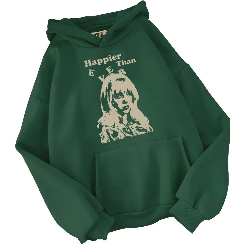 Ever Happy of Ever hooded sweatshirt casual and personalized hooded top hoodie neutral streetwear music album fan gift