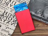 Rfid Smart Wallet Card Holder Metal Thin Slim Men Women Wallets Pop Up Minimalist Wallet Small Black Purse Vallet Wallets for Men