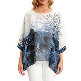 Blouse Plus Size New Batwing Casual Summer Blouse Women Boho Chiffon Shirt Top Shirt Women