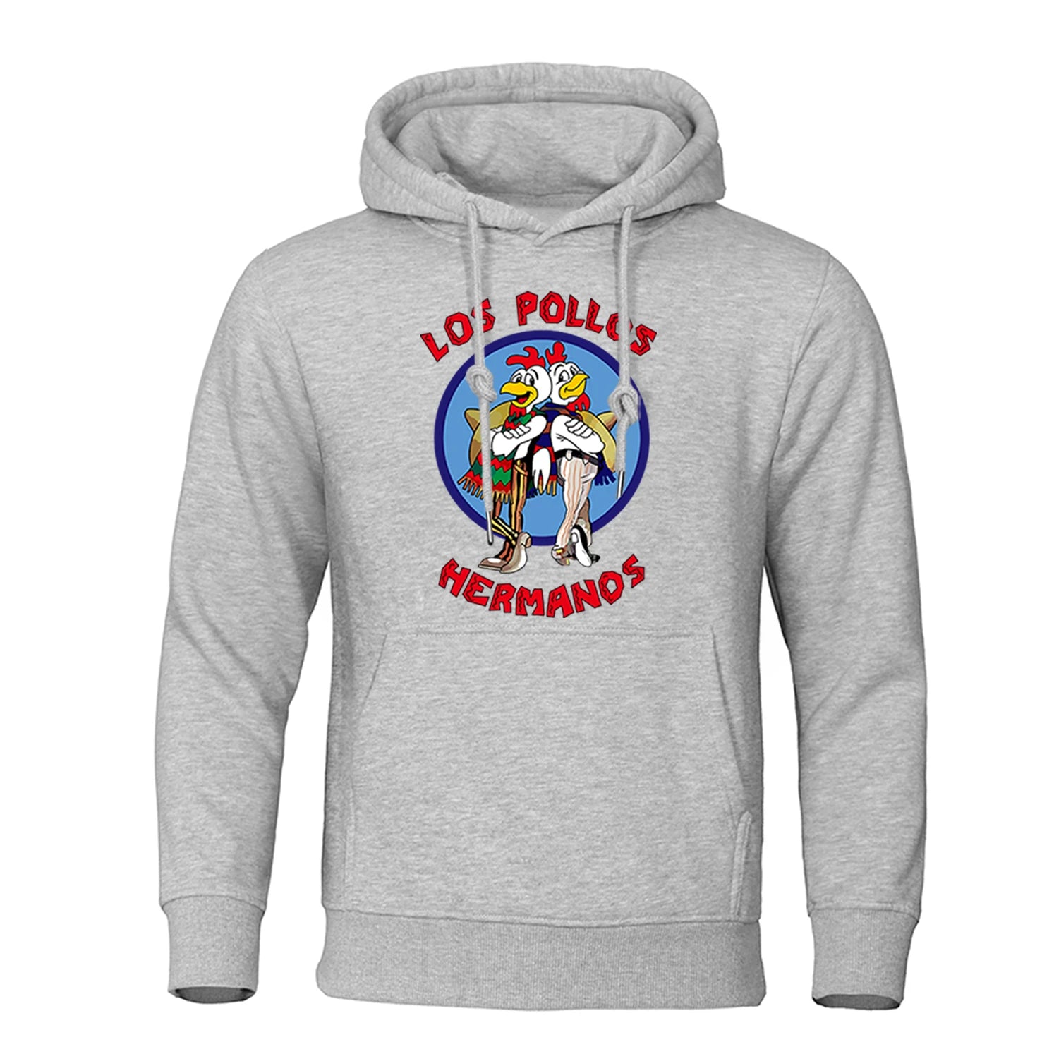 LOS POLLOS Hermanos Men's Hoodies Loose Pullover Letter Print Male Sweatshirts Chicken Brothers Pullovers Warm Breathable Hoody