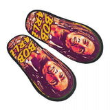 Custom Jamaica Singer Reggae Rock Bob Marley Comfort Scuff Memory Foam Slippers Women Hotel House Shoes