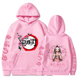 Harajuku Demon Slayer Plus Size Hoodie Kamado Nezuko Graphic Print Women Sweatshirts Long Sleeve Fashion Female Streetwear