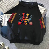 Deadpool & Wolverine Hoodie Woman Clothing Long Sleeve Hooded Shirt Y2k Woman Clothing Sweatshirts Casual Y2k Clothes Hoodies