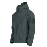 new Tactical Jacket Men Combat Soft Shell Jackets Techwear Windproof Waterproof Breathable Fleece Thermal Hooded Coats