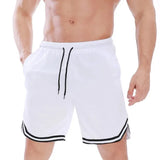 Summer Sports Shorts Men's Casual Five-point Pants Trend Loose Basketball Outer Wear Big Pants Pants Mesh Thin Section