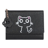 New Small Wallet Female Cat Short Fold Personalized Student Cute Mini Fashion Wallet Zero Wallet