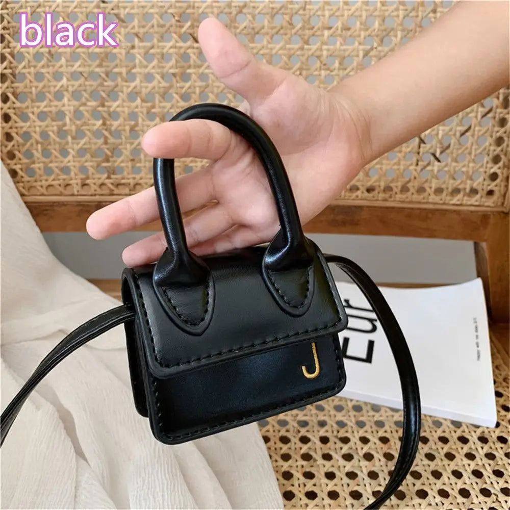 Kids Mini PU Leather Crossbody Bag Fashion Cute Little Girl Small Coin Pouch Purses Handbags Casual Toddler Purse Tote