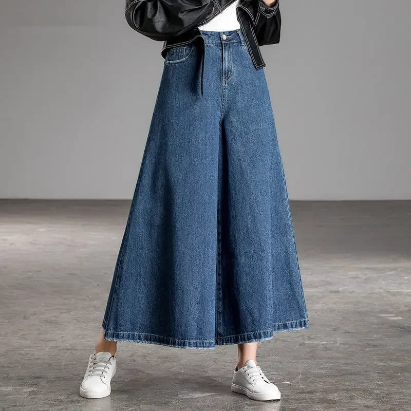 Wide Leg Jeans Women New Korean Dongdaemun High Waist Baggy Mom Jeans Streetwear Pant Pants Y2k Clothes 2000s Womens Width