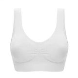 1 Piece Plus Size Sports Bra, Women's Plus Zipper Front Cut Out Racer Back Shockproof Fitness Bra