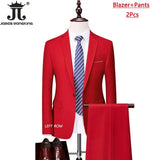 ( Jacket+Vest+Pants ) Formal Business Office Men's Suits Groom Wedding Dress Party Dress Solid colour Suit