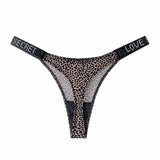 Low Waist Sexy Panties Women Thongs Rhinestones Letter Diamonds G-string Sports Thong Shorts Briefs T-back Fitness S-XL