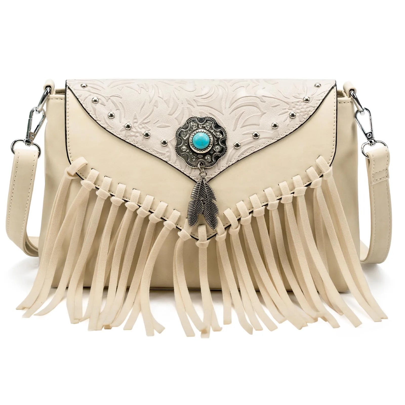 Celela Original Design Shoulder Bag For Women PU Leather Luxury Clutch Designer Handbags Western Purse Fringe Messenger Bag