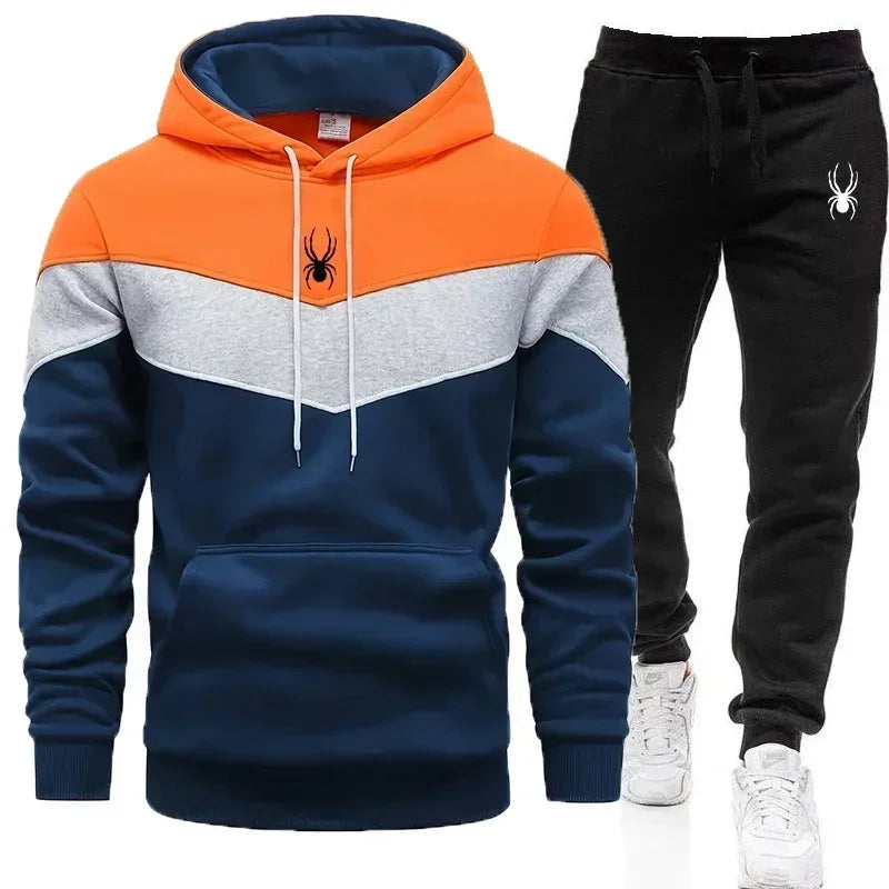 Men's Clothing Casual Sweatshirt Suit Sweatshirts for Men Daily Tricolor Hoodies Hot High-Quality Sports Tracksuit Jogging