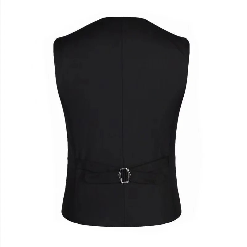 High Quality Dress Vests For Men Slim Fit Mens Suit Vest Male Waistcoat Gilet Homme Casual Sleeveless Formal Business Jacket