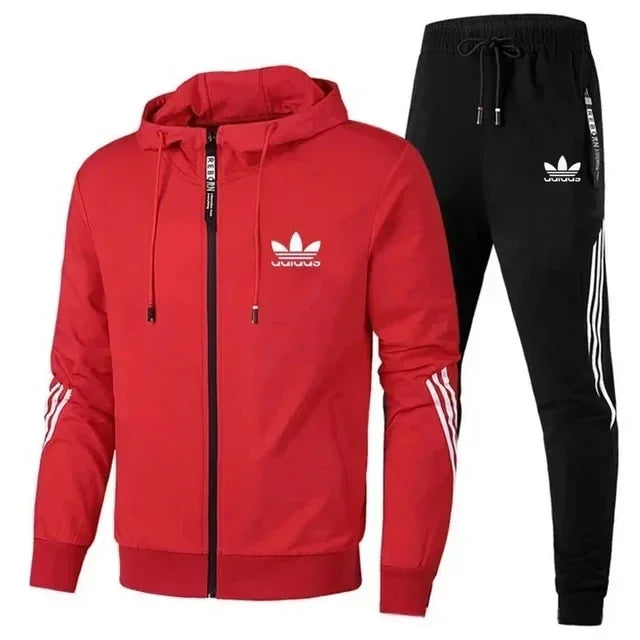 Brand men tracksuit 2 pieces Men's winter jacket casual zipper jackets sportswear pants sweatshirt sports suit clothing sets