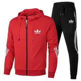 Brand men tracksuit 2 pieces Men's winter jacket casual zipper jackets sportswear pants sweatshirt sports suit clothing sets