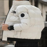 Winter Jacket Men Stand Collar Warm Down Jacket Street Fashion Casual Brand Men's Parka North Coat