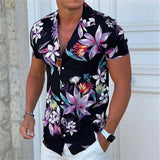 Coconut Tree Shirts For Men 3d Printed Men's Hawaiian Shirt Beach 5xl Short Sleeve Fashion Tops Tee Shirt Man Blouse Camisa