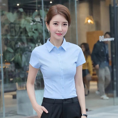 Women's Shirts Blouses Women White Shirt Long Sleeve Blouse Female Tops OL Basic Shirt Blouses Fashion Elegant Woman Clothing