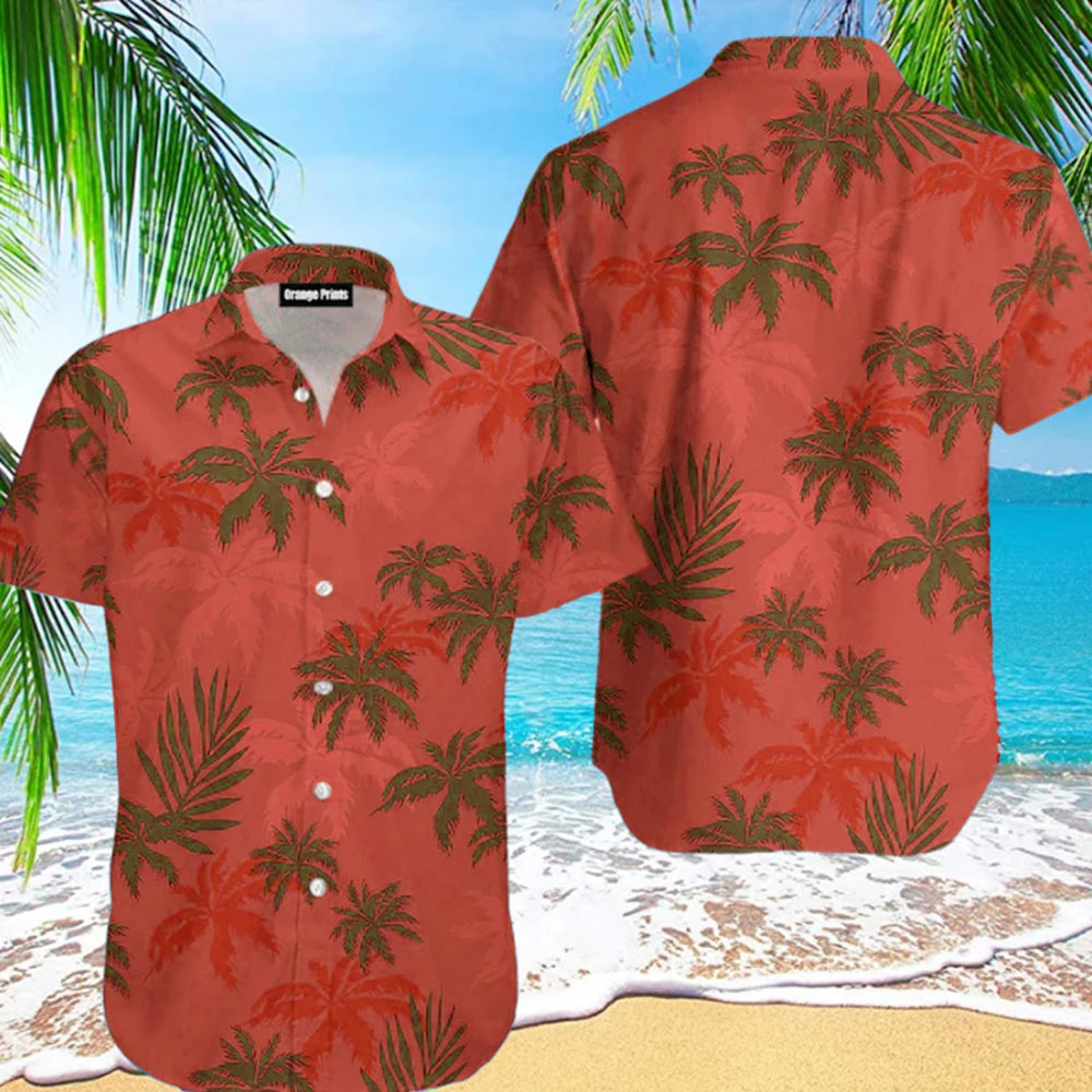 Summer Animal Crane Men Hawaiian Shirt 3d Plant Shirt For Men Flower Print Plus Size Hawaiian Shirts Beach Flower Shirt