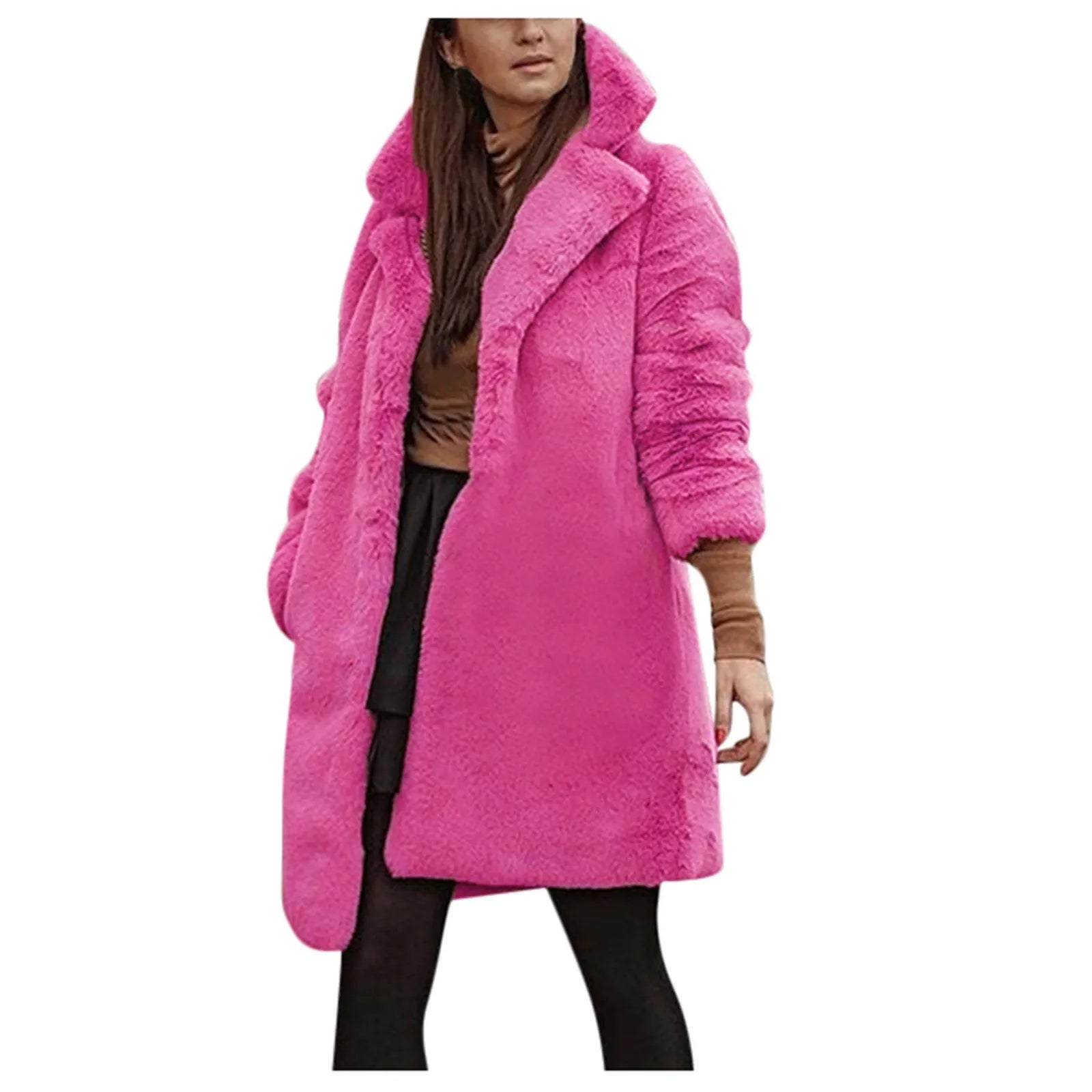 Faux Leather Winter Sheepskin Coat For Women Outwear Women's Warm Suit Teddy Bear Women's Jackets Autumn Faux Fur Coats