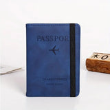 RFID Passport Cover Wallet Holder PU Leather Card Holder Passport Case Travel Essentials for Women Men Family Vacation