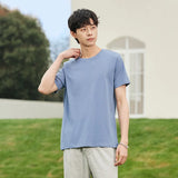 Semir Summer Cotton T-Shirts Men Simple O Neck Stretch Solid New Tops Clothing Casual Tshirt Man Streetwear Cool Tee Shirts