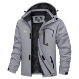 Men's Hooded Fleece Ski Jacket Waterproof Thermal Thick Warm Parka Coats Winter Snow Jacket